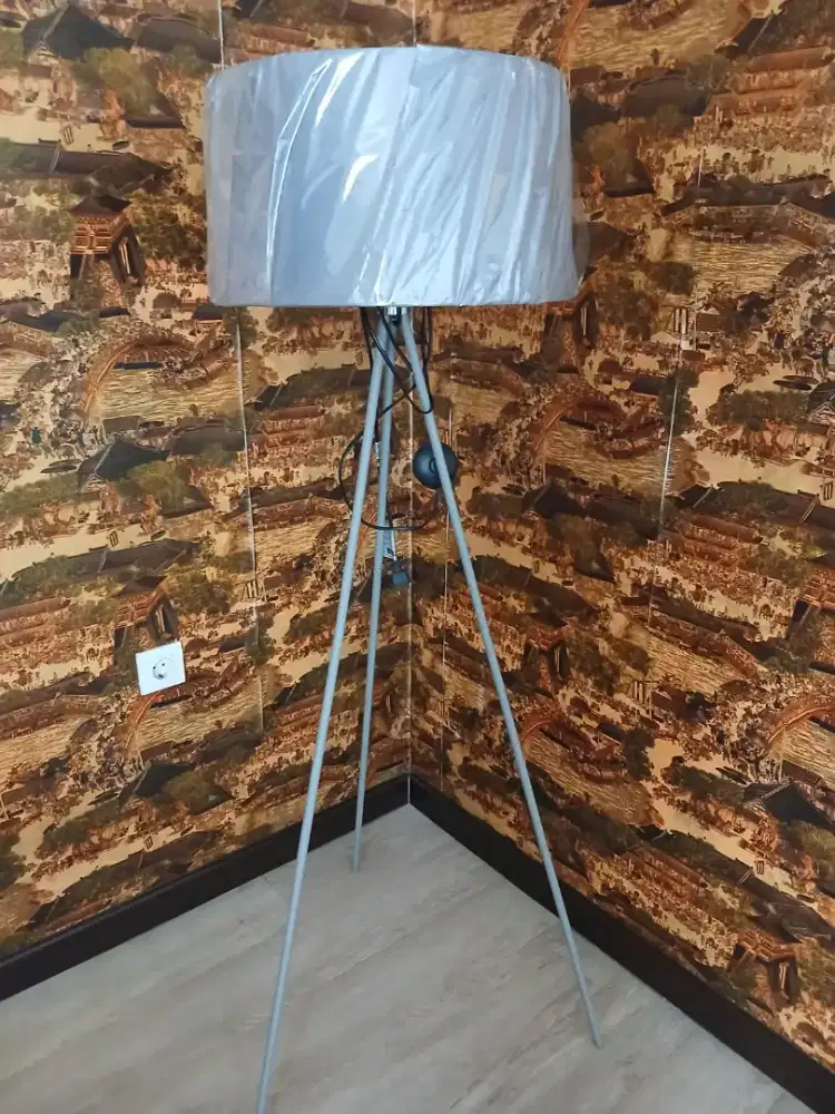 Grey standing lamp Informa