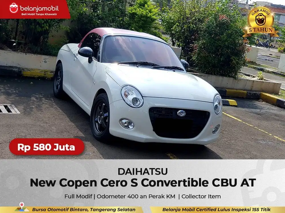[GARANSI 5THN LOW KM] Daihatsu Copen Cero S Convertible 2024/2025/2026