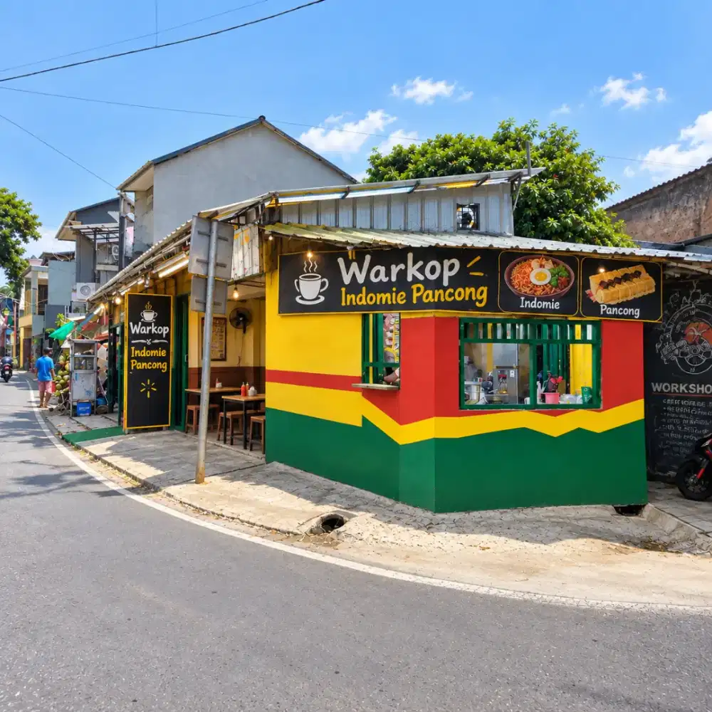 Oper usaha lokasi ramai