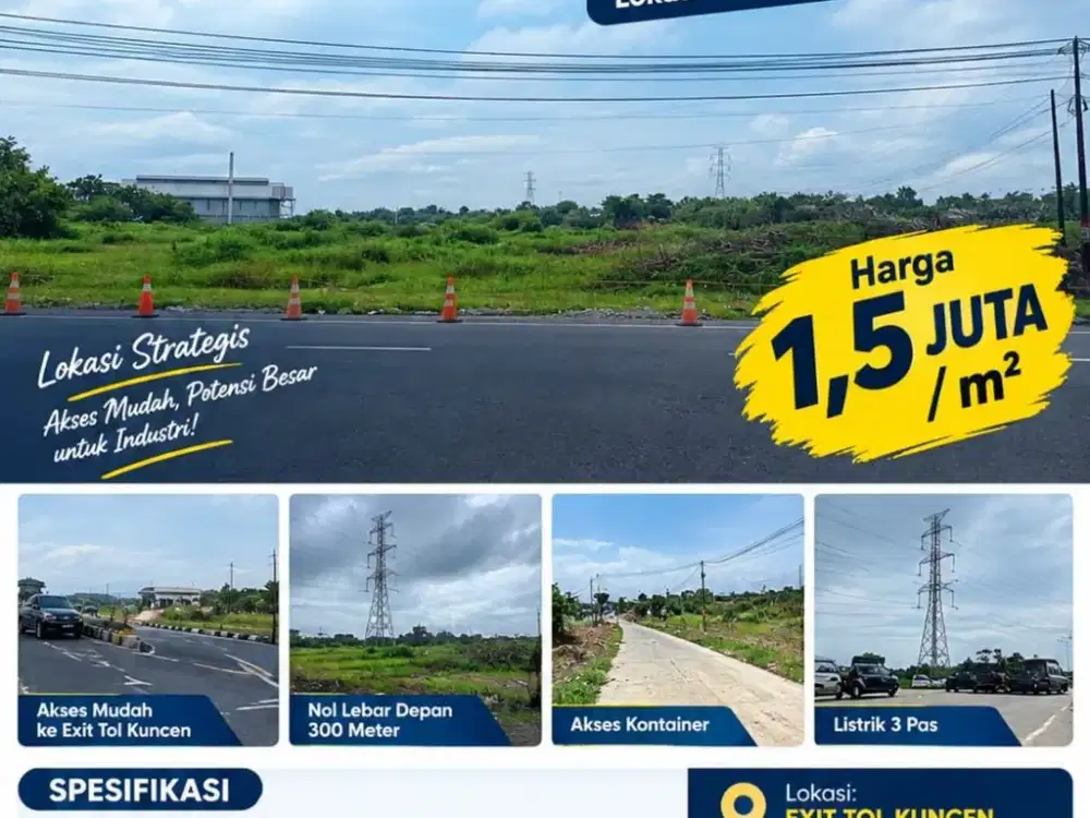 Dijual Lahan Zona Industri Super Strategis Kuncen Klaten Luas 6,3 Ha