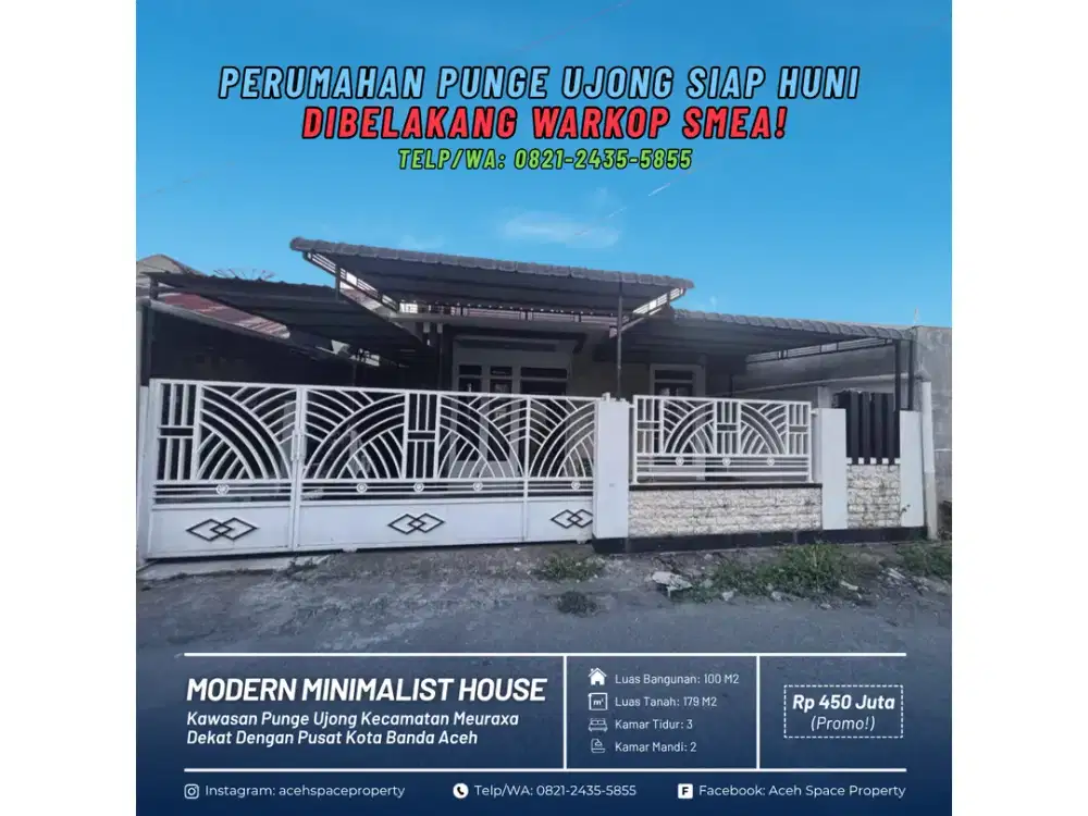 Dijual Rumah Second Terawat di Punge Ujong - Harga Termurah untuk Rumah 3 Kamar!