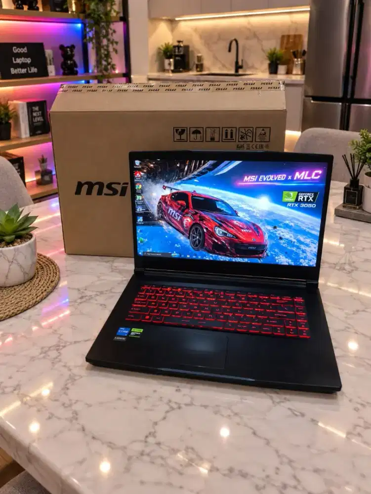 Laptop Super Gaming MSI Evolve Thin GEN 11 VGA RTX Siap Render