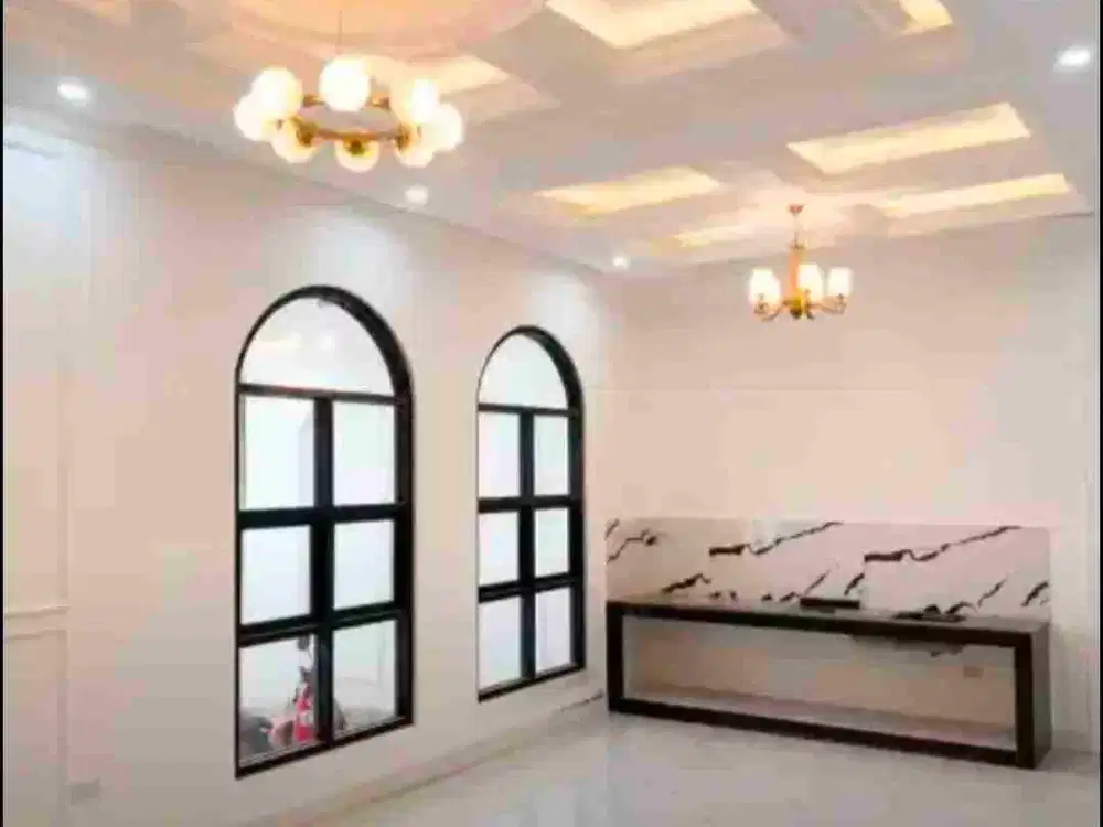 rumah mewah 3 lt di sulfat blimbing model american classic samping RS puri bunda kondisi baru jadi siap huni ada bonus