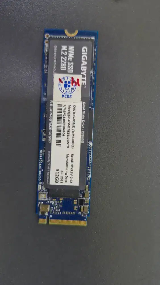 gigabyte nvme m 2 2280 ssd 512gb