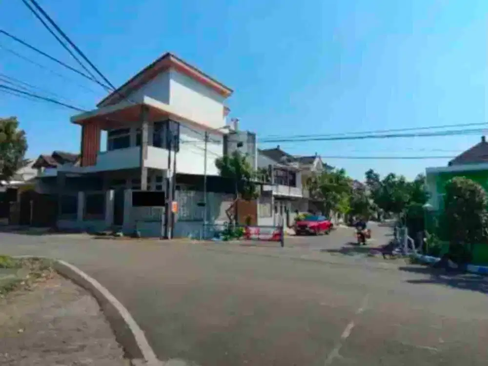 rumah mewah 2 lt hook di sulfat agung blimbing jalan 10 m bagus buat hunian atau kantor