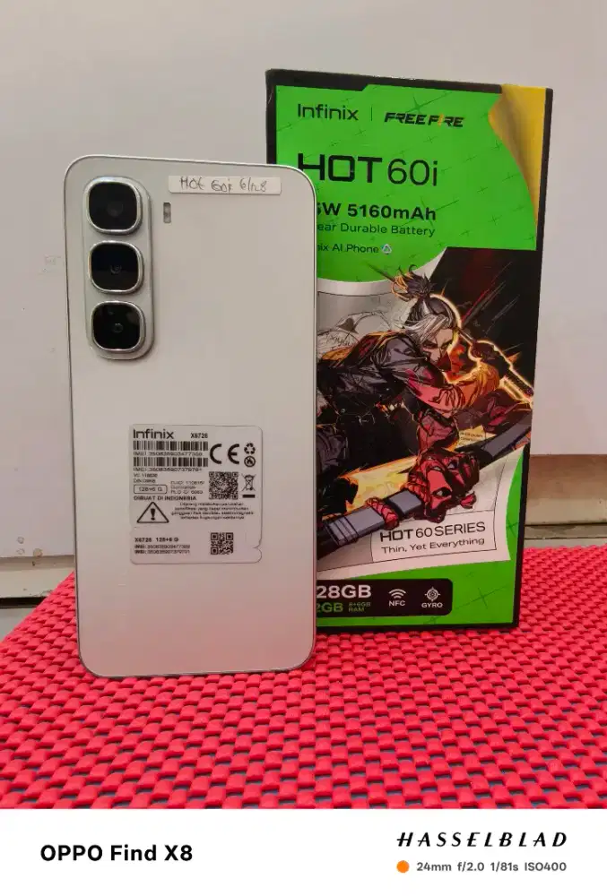 Infinix hot 60i 6/128 ex garansi resmi mulus lengkap no minus