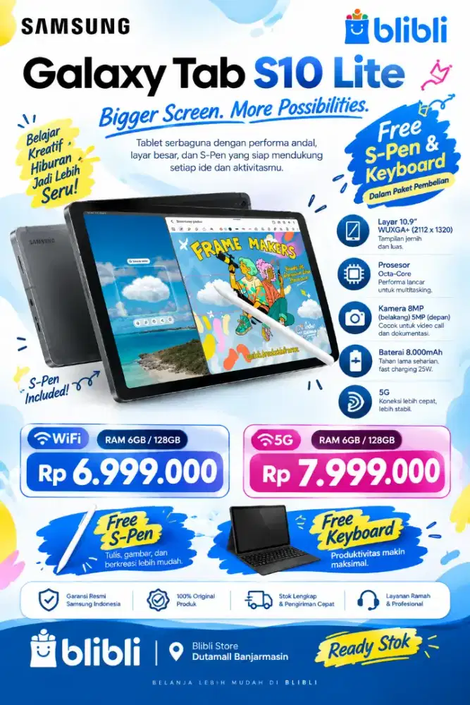 Promo Pembelian Samsung Galaxy Tab S10 Lite