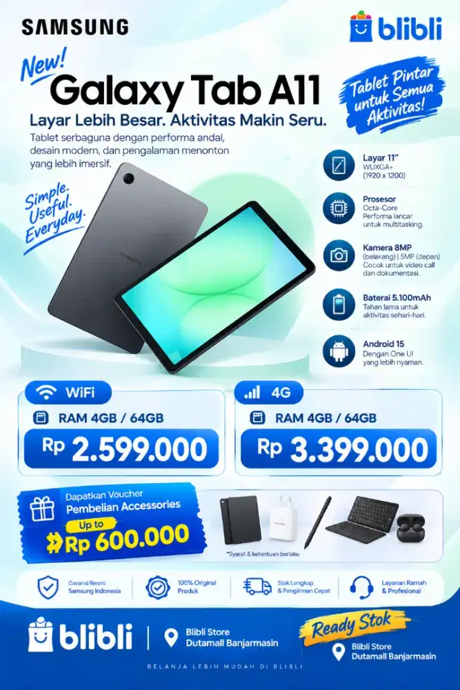 Promo Pembelian Samsung Galaxy Tab A11