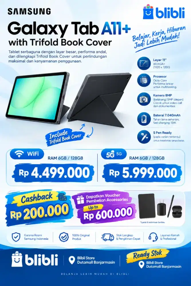 Promo Pembelian Samsung Galaxy Tab A11+