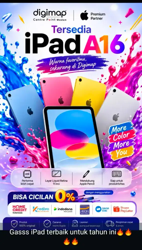 Kredit ipad gen 11 hanya dengan KTP