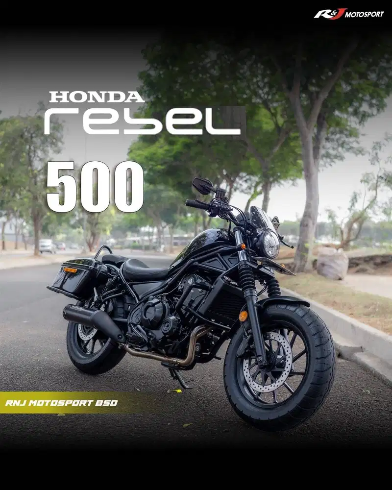 Honda Rebel 500 Nik 2017 Warna Hitam Knalpot Arrow