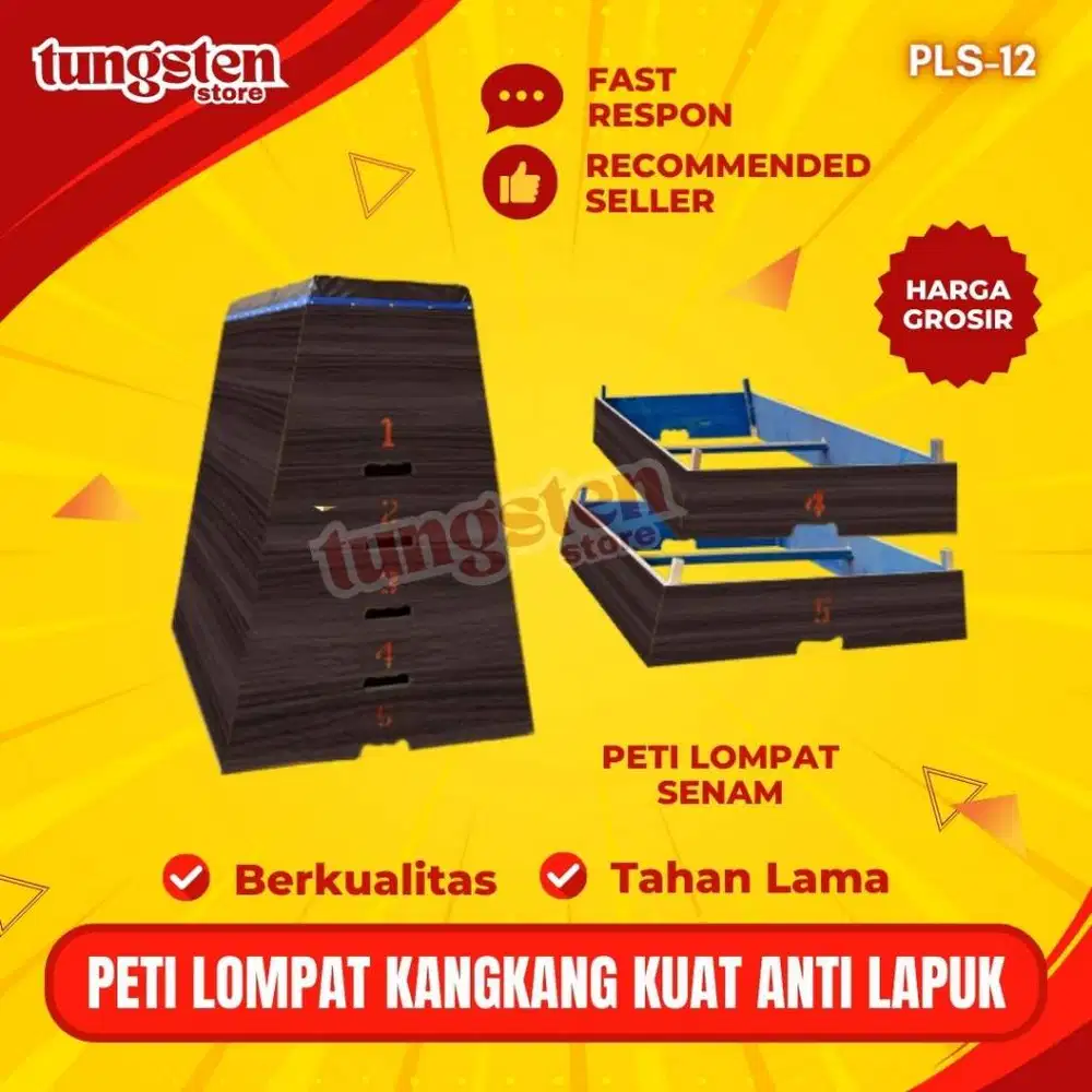 Peti Lompat Senam PLS-12, Kotak Lompat Kangkang untuk Sekolah