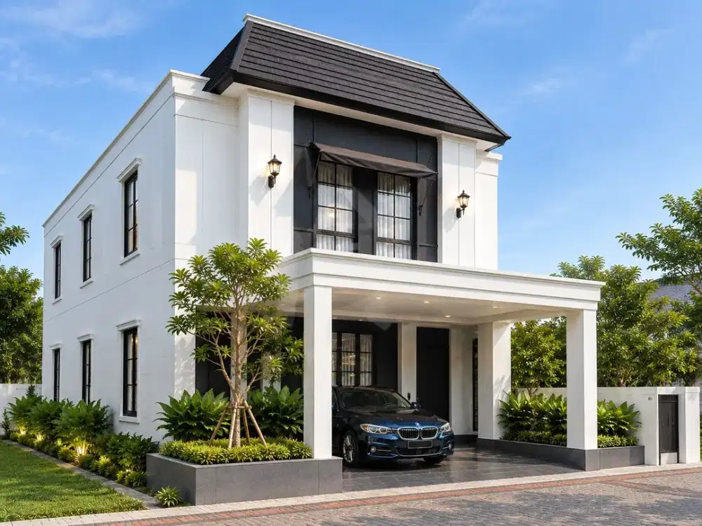 WOW! Rumah American Classic Mewah, Lokasi Premium Dekat Pusat Kota