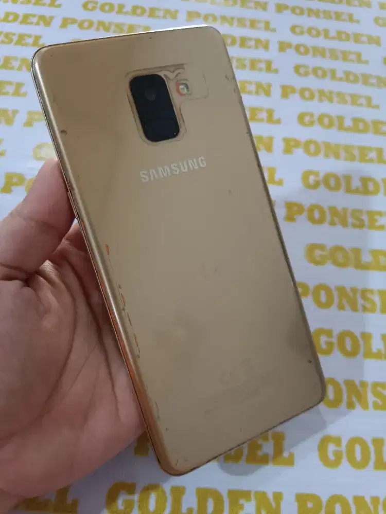 A8 Plus-4G.Finger.Amoled.Ram 6/64GB.NFC.ORI #GOLDEN PONSEL