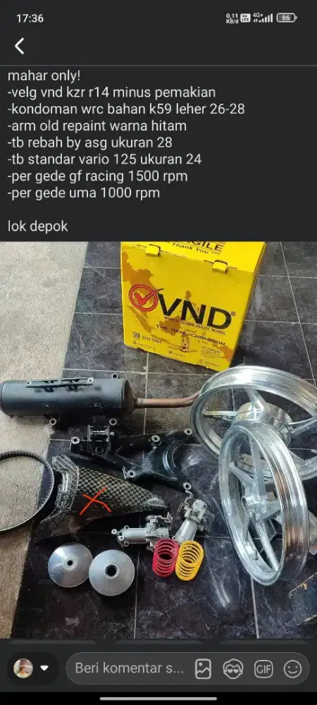 PART-PART PEMAKAIAN HONDA VARIO 125/150