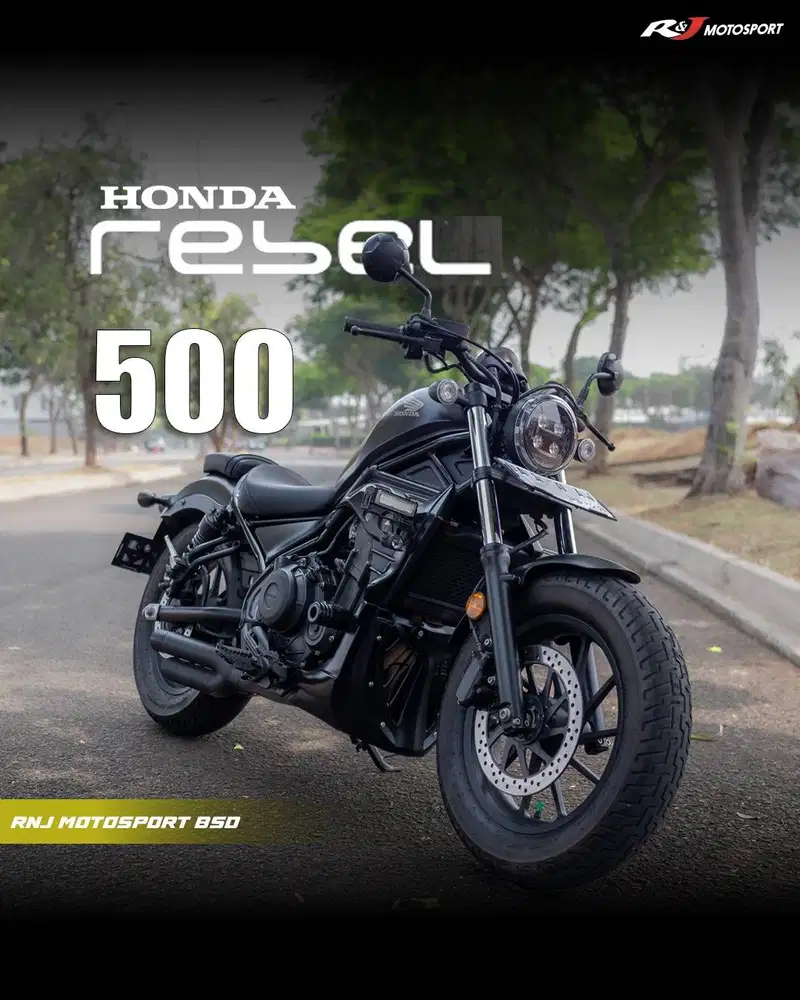 Honda Rebel 500 Nik 2023 Warna Grey Knalpot Costom
