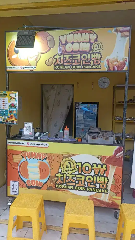 Jual Gerobak / Stand bekas Yummy Coin