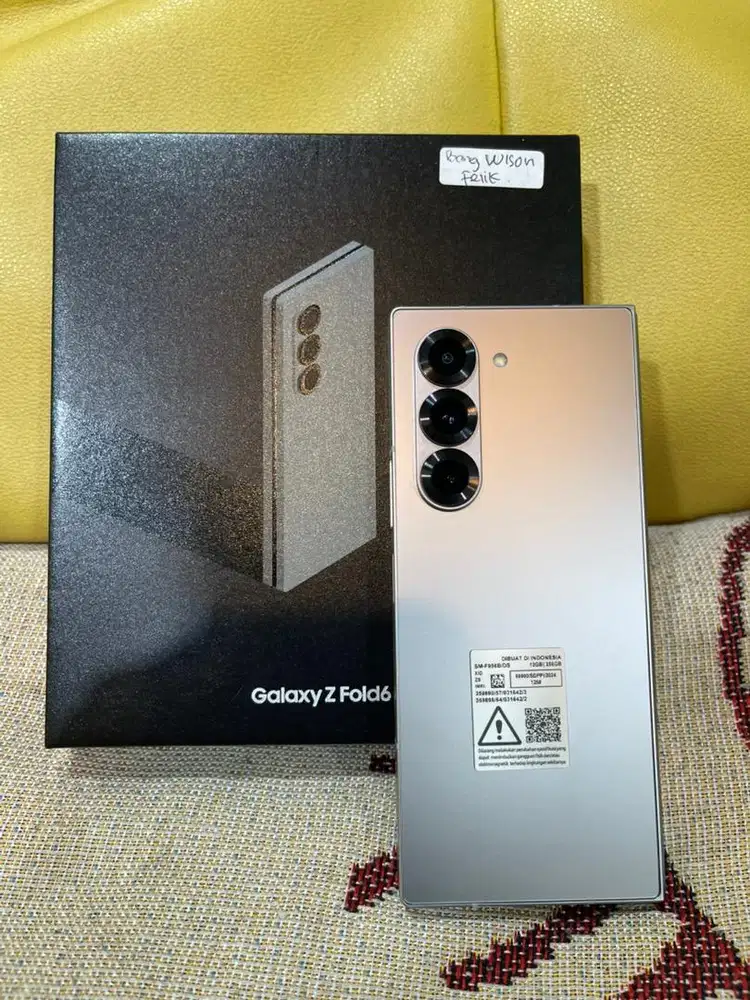 Samsung Zfold 6 12/255 resmi fullset original