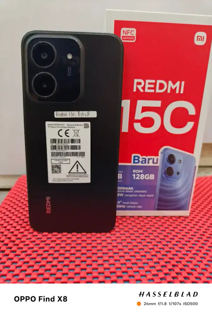 Redmi 15c 6+6/128 mulus no minus ex garansi resmi