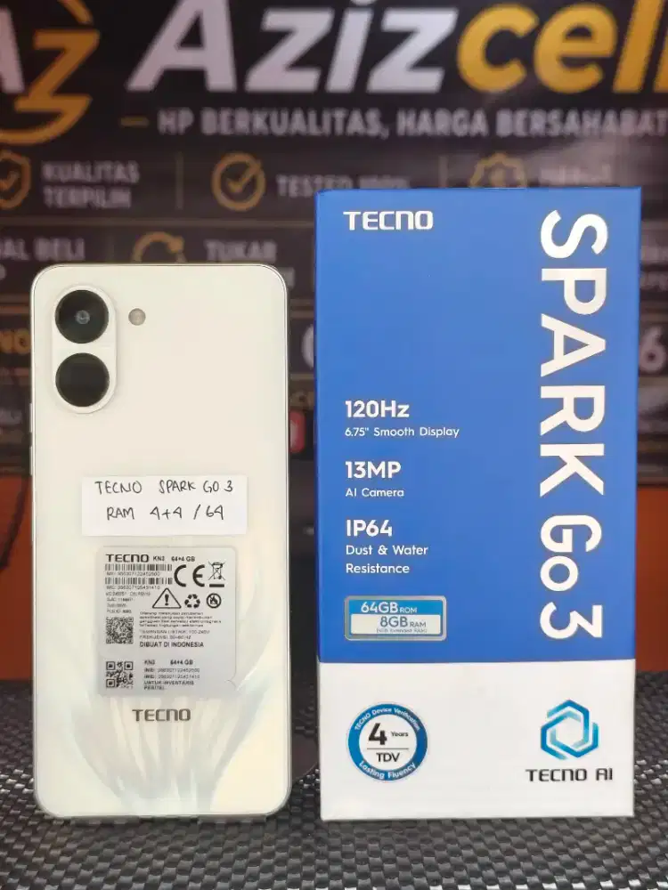TECNO SPARK GO 3 RAM 4+4/64