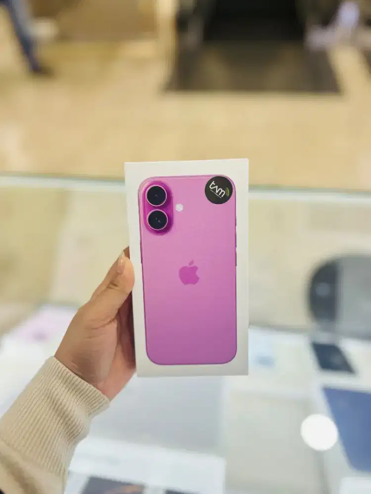 New Resmi iBox Indonesia iPhone 16 128GB Pink