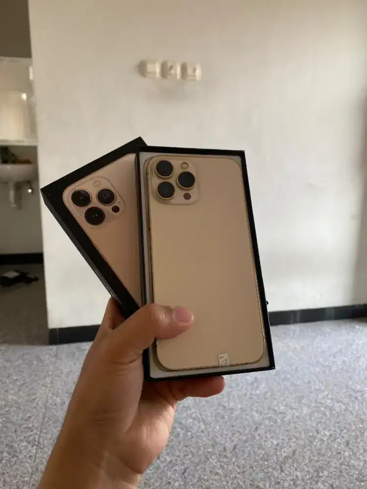iPhone 13 Pro Max Gold 256GB Inter All Operator HB 85 Fullset
