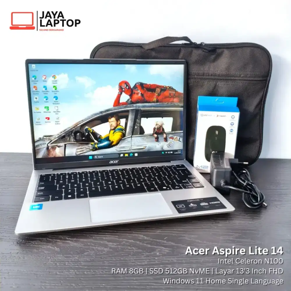 Acer Aspire Lite 14 intel N100 RAM 8GB SSD 512GB Laptop Second Bekas