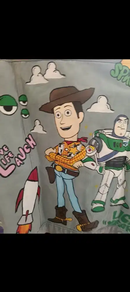 Dijual Jaket Jeans Woody Toy Story ex Koleksi size L.