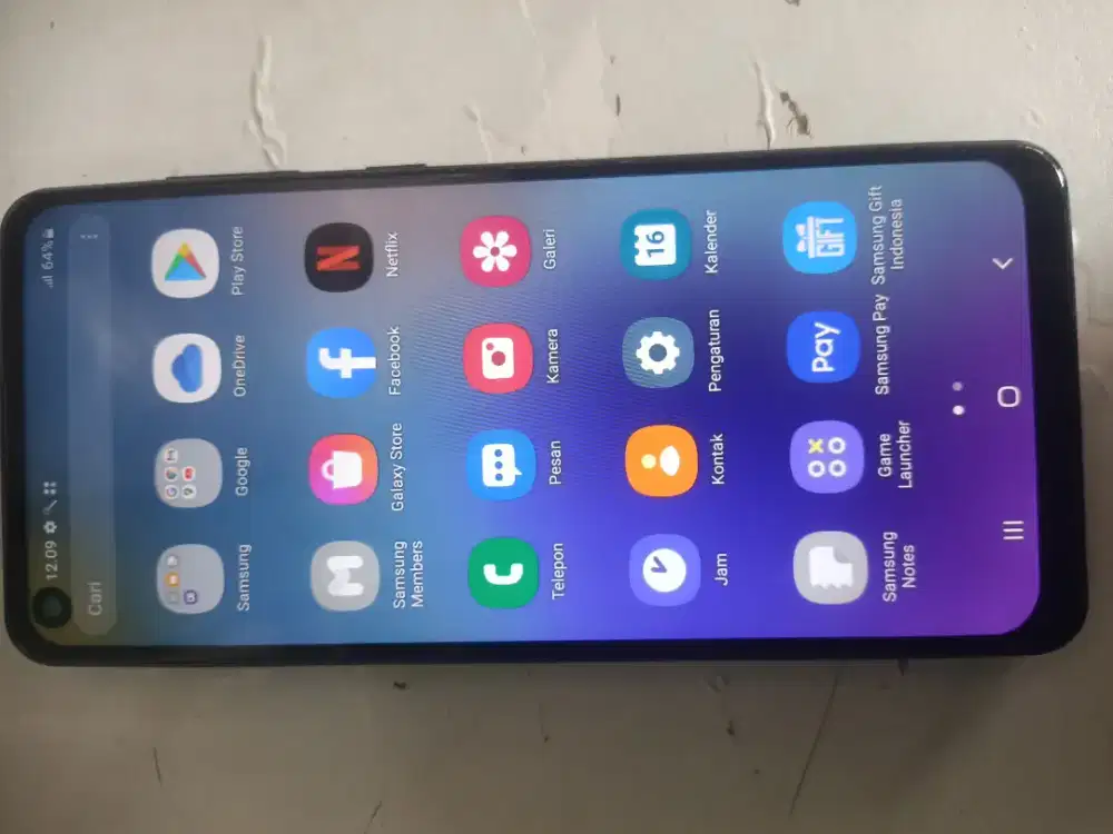 Jual hp Samsung a21s ram 6 GB normal.