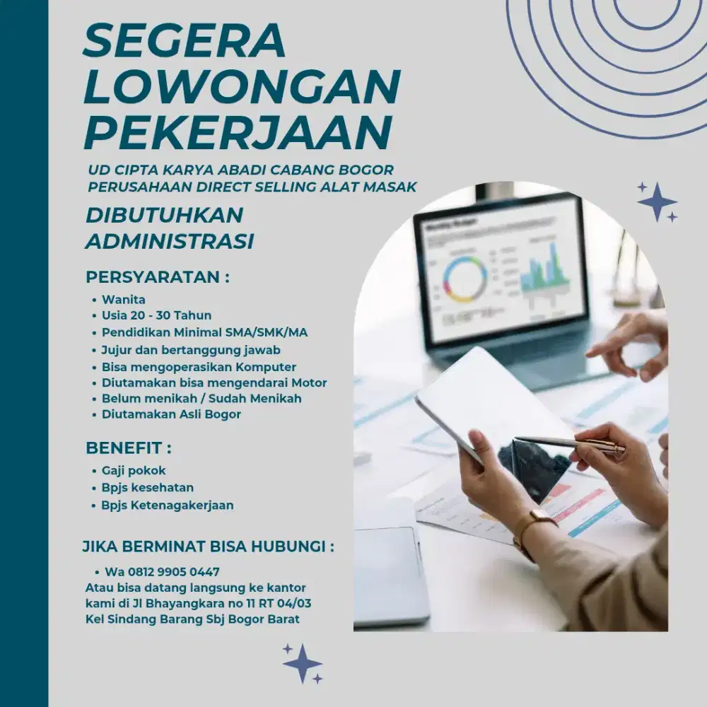 Loker admin Bogor