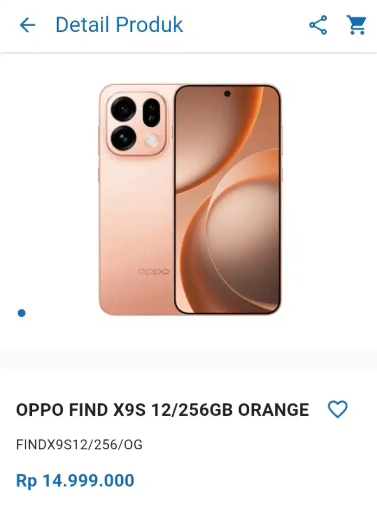 CICILAN OPPO FIND X9S 12/256GB HOME CREDIT