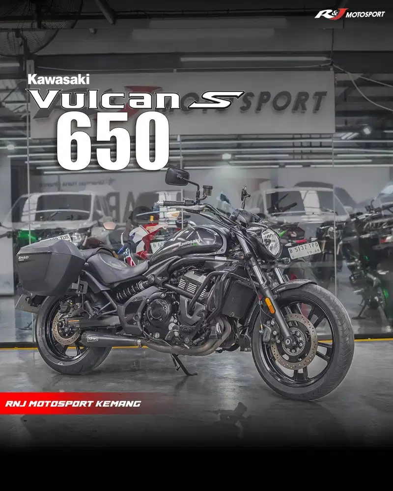 Kawasaki Vulcan s ABS 650 cc Tahun 2016 Odo 17.000an Km knalpot TBR