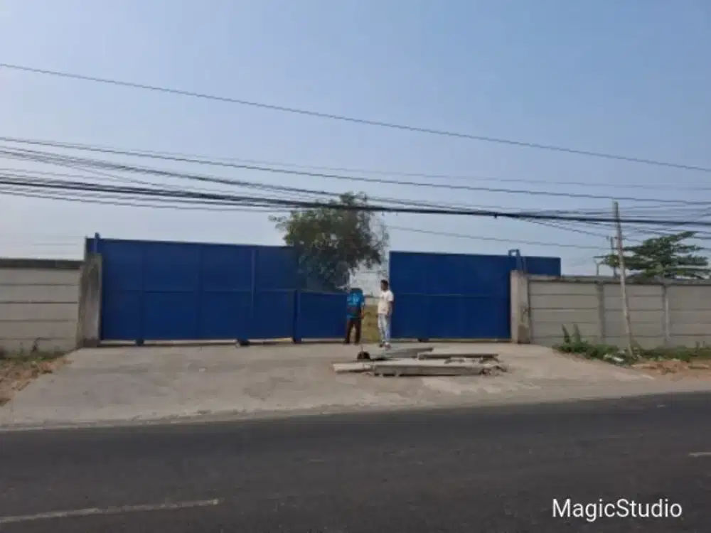 TANAH SIAP BANGUN DI RAYA CERME GRESIK, Strategis n Cocok dibuat Gudang/Pabrik/workshop