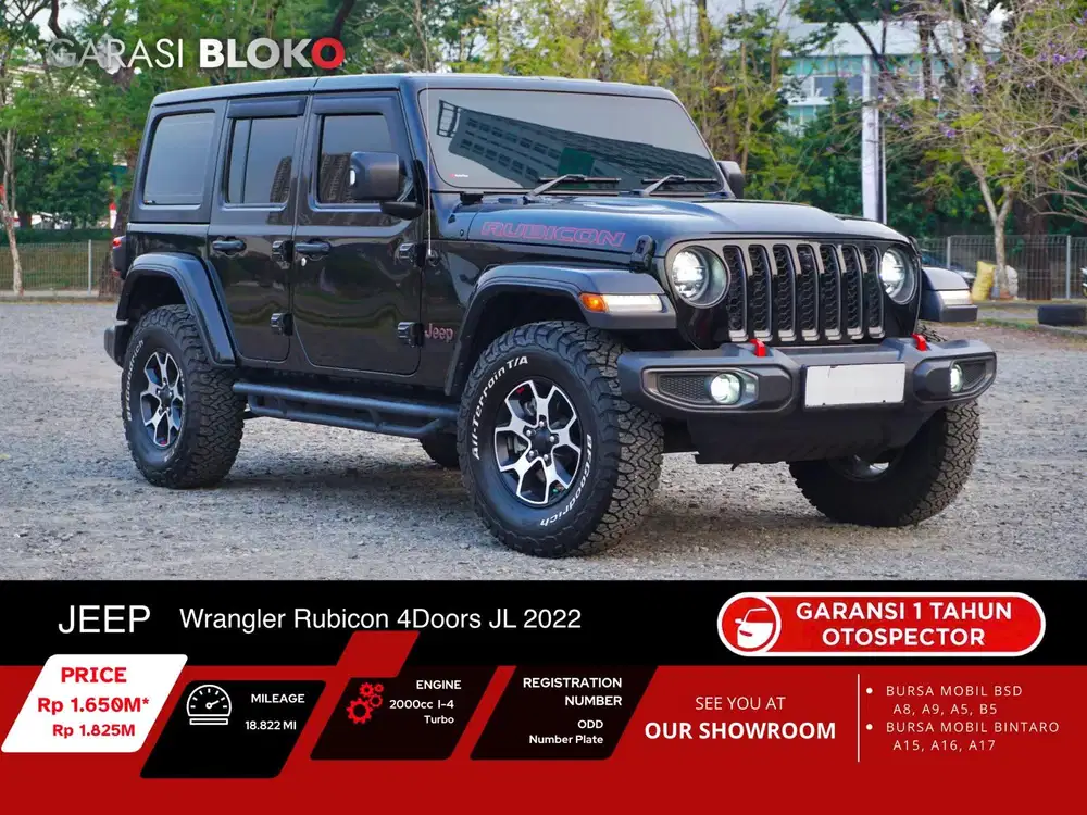 Odo 18rb - Jeep Wranger RUBICON 4 Doors 4X4 (JL) 2022