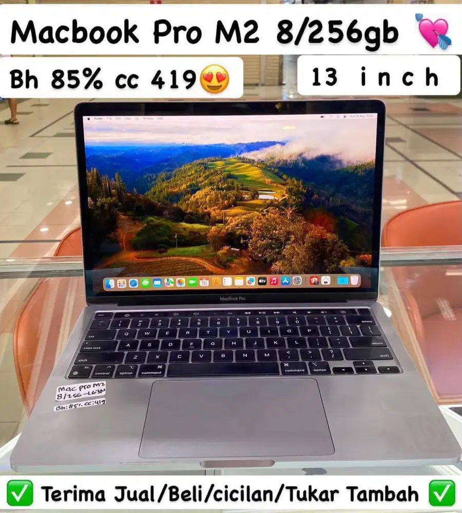 Macbook Pro M2 8/256 Gb Space Grey Bisa Cicilan
