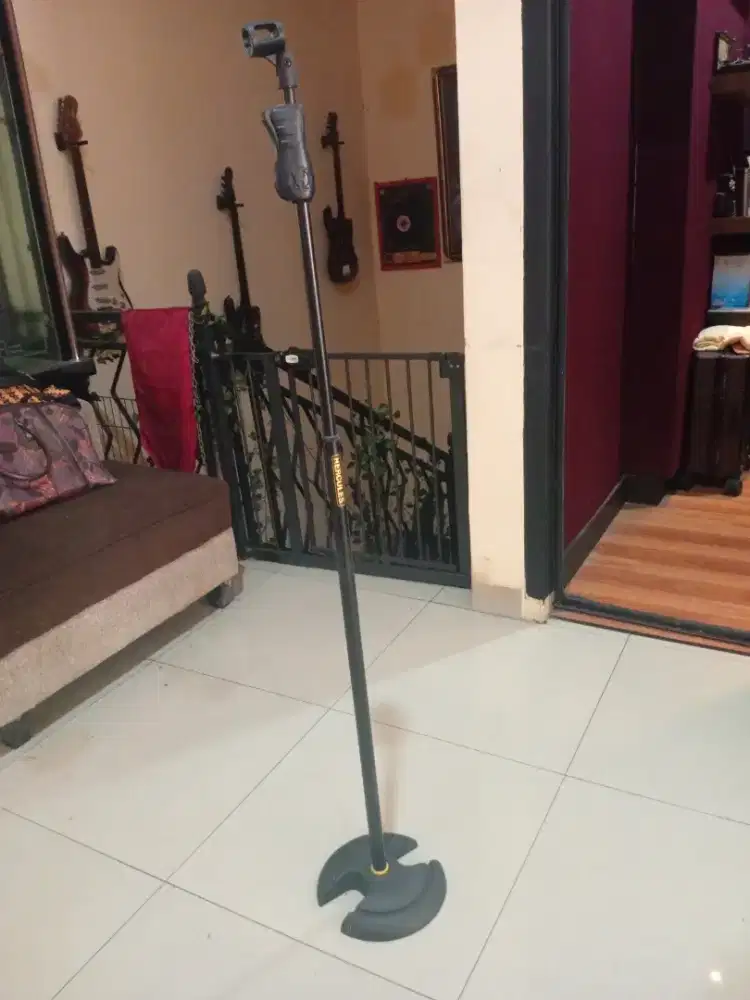 Authentic Hercules Patented Stand Microphone Original Black Full Besi
