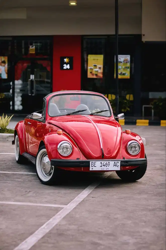 Volkswagen Beetle 1974 red merah jual vw kodok 1973 Volkswagen 1975