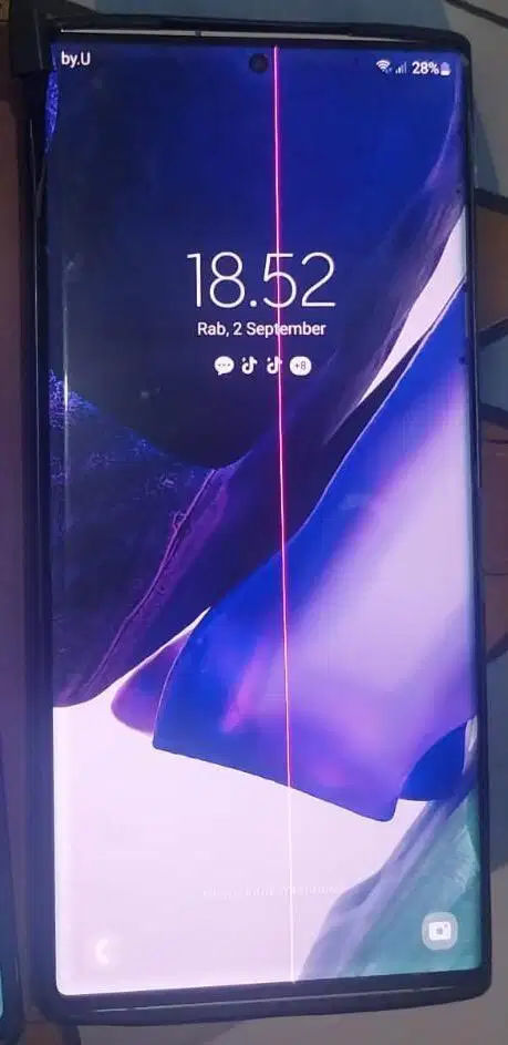 Lcd copotan samsung note 20 ultra minus