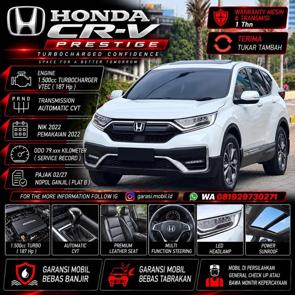 Honda CR-V 1.5 Prestige 2022