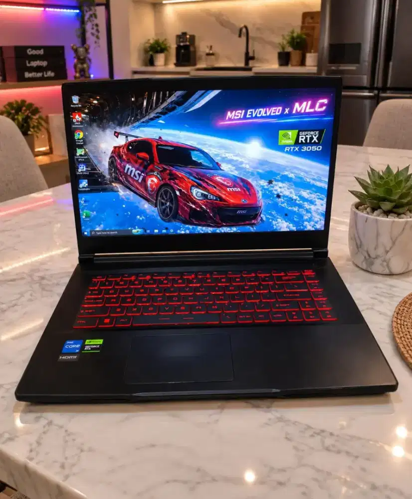 Laptop Gaming MSI EVOLVED NVIDIA RTX 3050 SSD 512Gb DUAL VGA FULLSET
