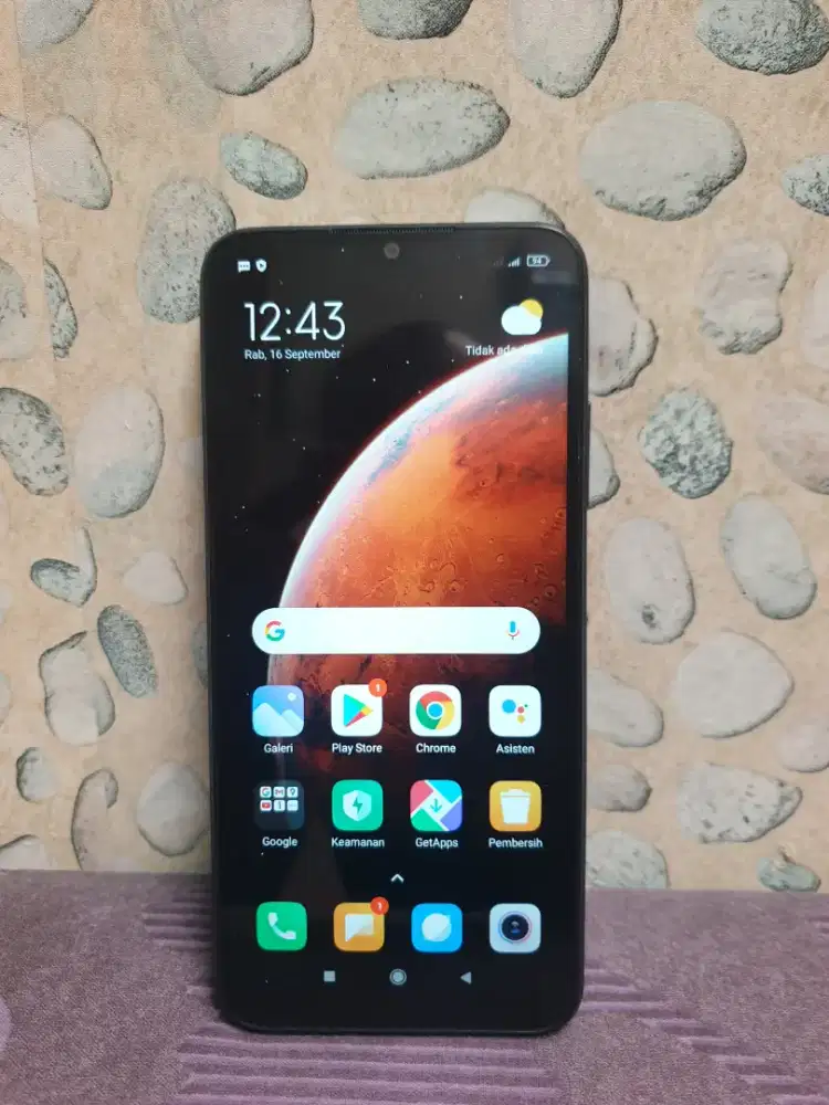Redmi 9A kondisi normal warna biru tua