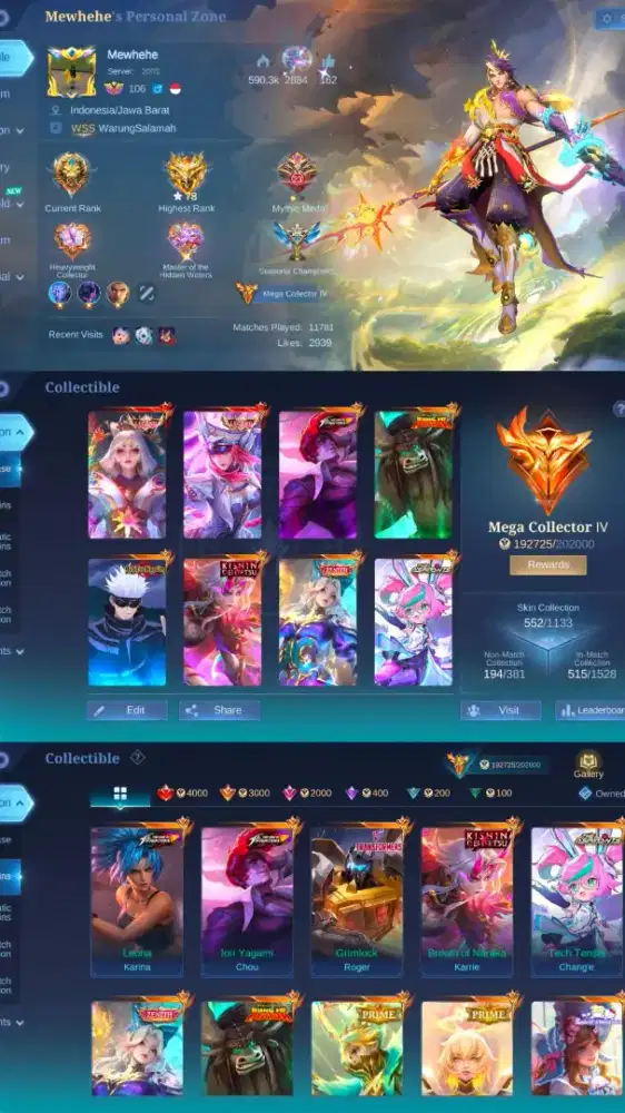 JUAL AKUN MOBILE LEGEND