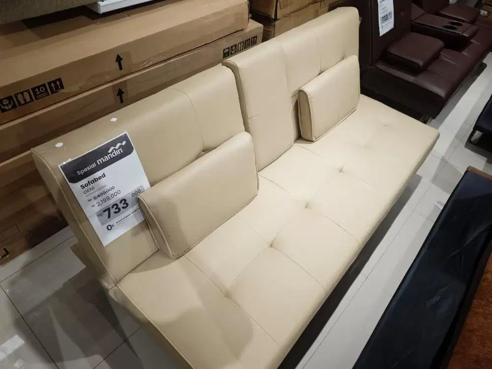 JUAL MURAH SOFABED KULIT