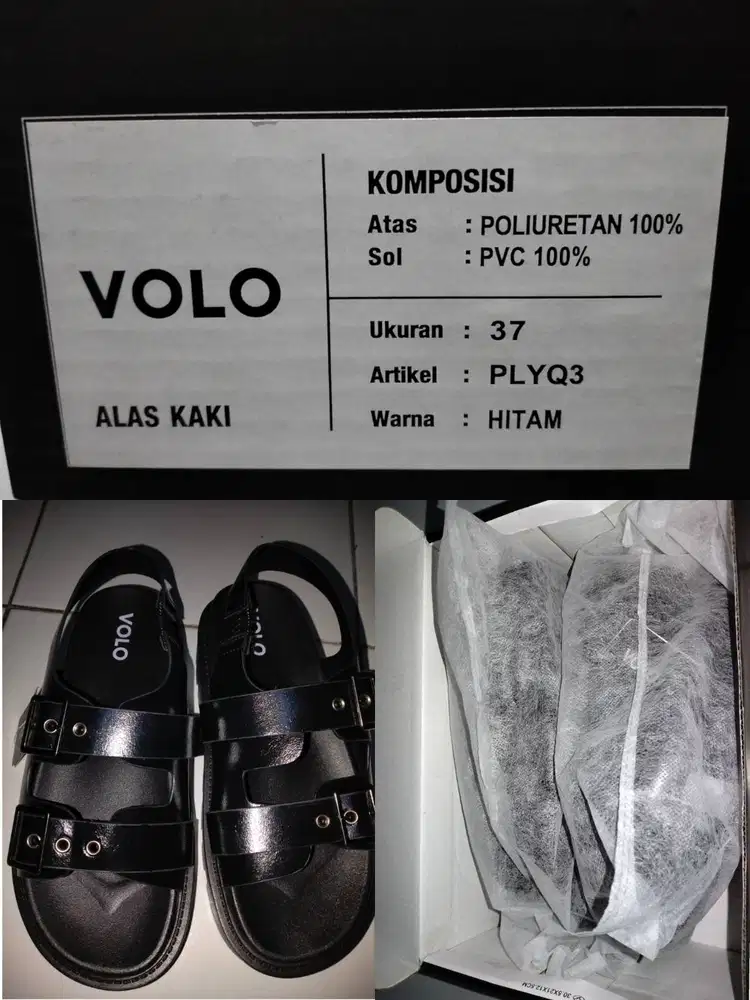 Sandal Volo warna Hitam