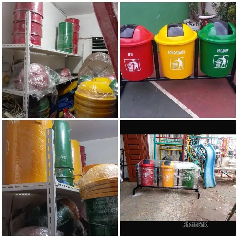 Tong sampah organik dan non organik (bs antr skitr medan)