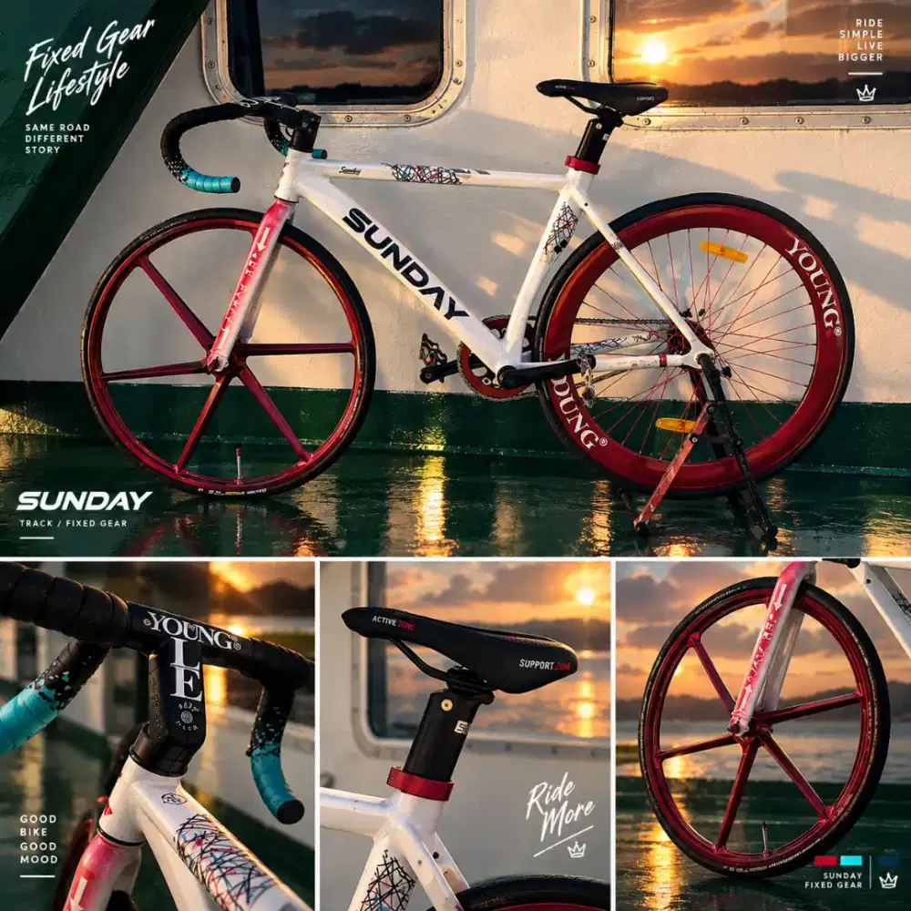 Fixie sunday putih