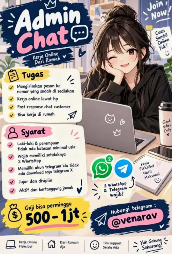 Dibutuhkan admin chat
