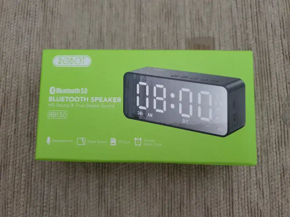 Speaker Bluetooth ROBOT RB150 with FM Radio LED Display & Alarm Clock