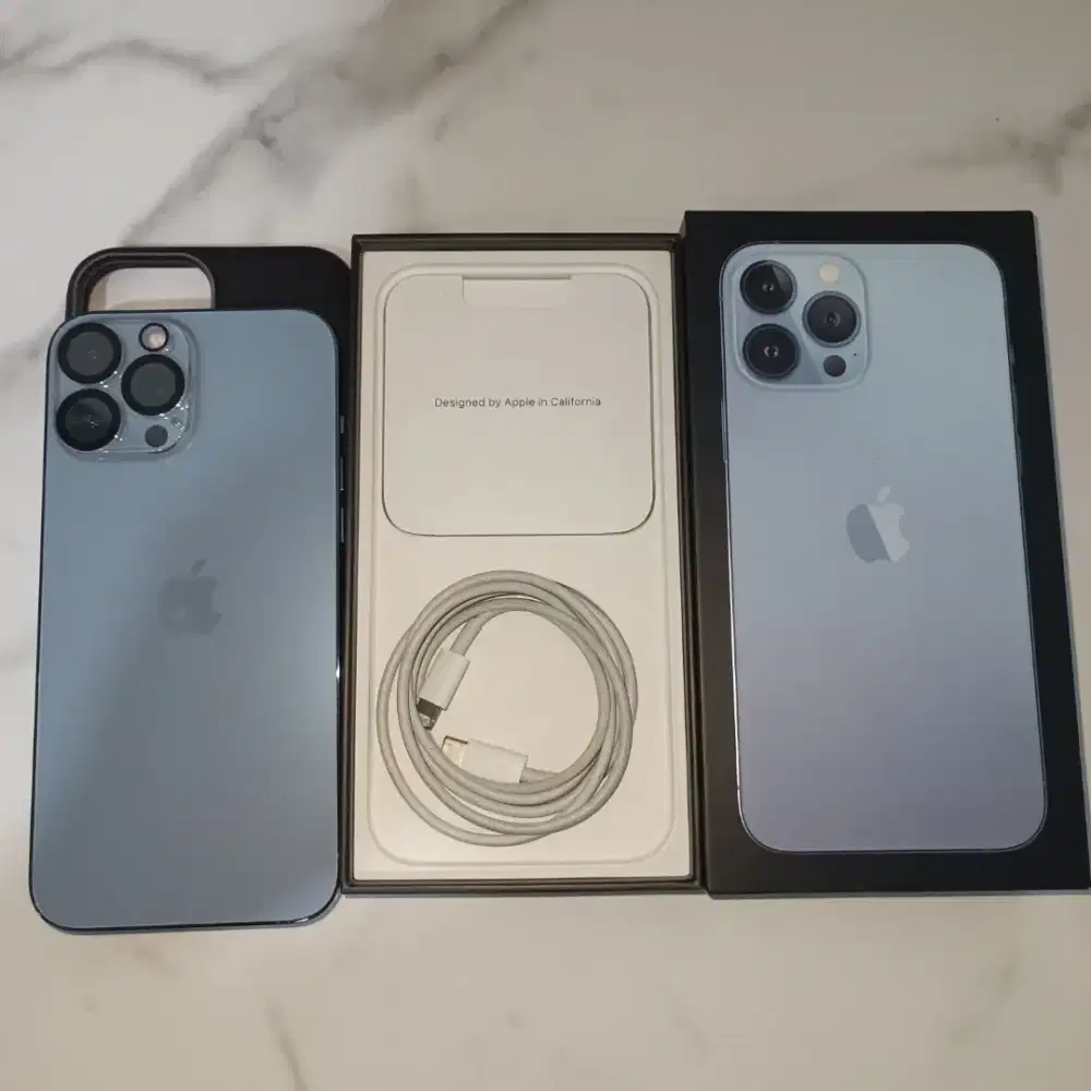 Iphone 13 Promax 1TB ex ibox fullset mulus nominus