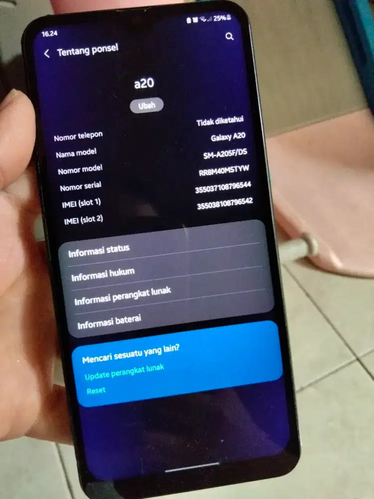 Samsung galaxy A20